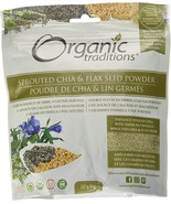Organic Traditions Organic Sprouted Chia/Flax Seed Powder 8 oz Pkg - $225.77 MXN