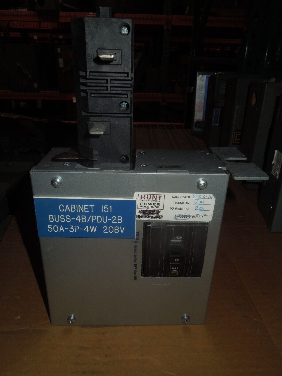 StarLine Busway Tap Box CBDCT5E12-15&#39;-9C54U2-4 50A 3p 240V Used - $150.00