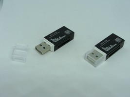 Pack of 2 USB Multi Memory Card Reader Writer Micro SD SDHC TF M2 MMC High Speed - £9.52 GBP