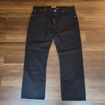 Vintage Levis 501 Jeans Mens 40x30 Gray Black Button Fly Straight Leg - £47.73 GBP