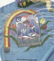 Plaid Full Color Iron-On Transfer Love The Earth # 57980 - £4.53 GBP