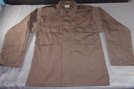 TRU-SPEC Brown Bdu Hot Weather Tactical Jacket Long Sleeve Shirt Medium Regular - £21.23 GBP