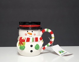 NEW Christmas Figural Snowman Mug 16 OZ Ceramic - £21.64 GBP