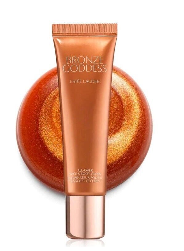 Estee Lauder Bronze Goddess All-Over Face & Body Gloss Liquid Highlighter 1oz BX - £38.55 GBP