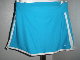 Women&#39;s Nike Dri-Fit Athletic Tennis Skorts Blue w/White Trim Sz XS (0-2) MINT - £18.94 GBP