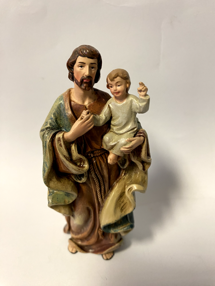 Saint Joseph with Child  4" Statue, New #AB-195