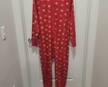 Men J Crew Knit Bulldog Union Suit Pajamas Red One Piece Access Area Siz... - £30.28 GBP