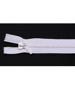 8&quot; Separating Zipper - White - Small Rhinestone Swarovski® Crystals U001.11 - €18,06 EUR