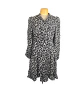 Grace Karin Womens Large Midi Dress Tiered Button Front Abstract Feminin... - $23.55 CAD