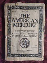 American Mercury July 1924 Hendrik Willem Van Loon C Sandburg - £8.79 GBP