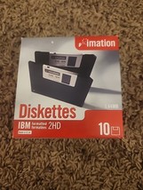Imation - 2HD 3.5&quot; Floppy Diskettes (2.0 MB/Unformatted) 10 Pack - Sealed - $14.50