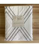 Ballard Designs Le Lattis Embroidered Drapery 1 Panel Black White 50x96&quot;... - $216.61 CAD