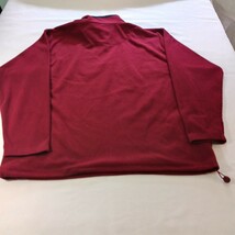 Faded Glory FG43469 Men's Red 1/4 Zip Pullover Sweatshirt Long Sleeve Size Large image 2