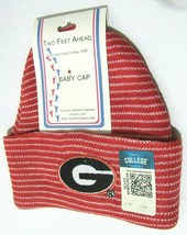 NCAA Georgia Bulldogs Circle G Red n White Stripes Knit Hat NB Two Feet Ahead - £10.99 GBP