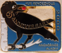 2000 Anchorage Fur Rondy Rendezvous Collector Pin/65th. Anniversary Rave... - £23.50 GBP