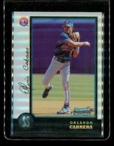 Vintage 1998 Bowman Chrome Refractor Baseball Card #93 Orlando Cabrera Expos - £11.63 GBP