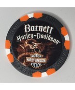 Harley Davidson Poker Chip - El Paso TX - Snake - Black/Orange - £3.88 GBP