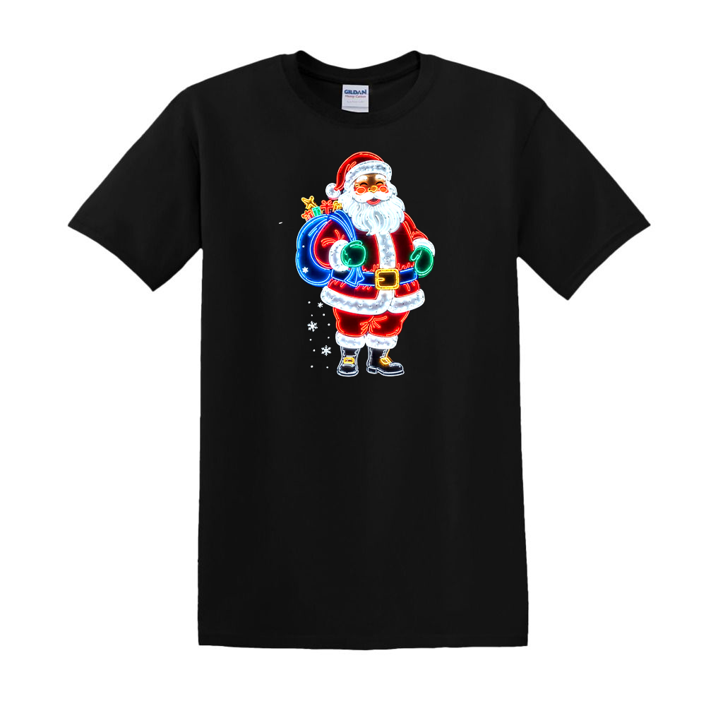 Neon Santa - Design 1 - T-Shirt - $14.00