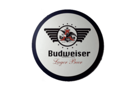 Budweiser Beer Vintage Logo Poster Print on Metal Sign 12x8in Old New P - €21,35 EUR