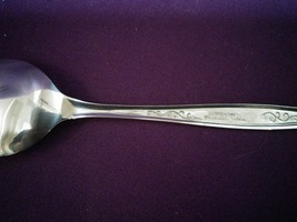 Customcraft Stainless Floral Handle Oval Soup Spoon image 3