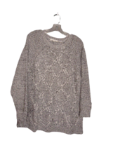 Studio Works Knit Long Sleeve Sweater Color Grey/Black Marbling Womens S... - £13.95 GBP