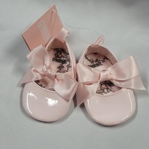 Gymboree Holiday Teddy Bear 2010 Pink Crib Shoes Baby Girl Patent Bow Ea... - $282.50 MXN