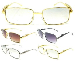 METAL JAGUAR SLIM CLASSIC RECTANGULAR LUXURY SUNGLASSES RETRO HIP HOP VT... - $148.02 MXN