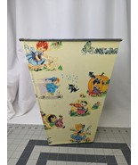 Nursery Rhymes Metal Garbage Can Trash 12 Inch - £26.87 GBP