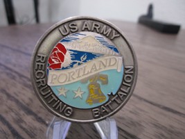 US Army  Recruiting Battalion Portland Commanders Challenge Coin #689M - £11.86 GBP