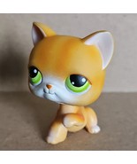 Shorthair Cat #11 Littlest Pet Shop Hasbro LPS Authentic Orange Green Eyes - €25,02 EUR