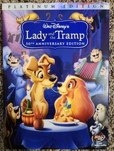 Lady and the Tramp Platinum Edition Walt Disney 50th Anniversary 2-Disc DVD - £3.51 GBP
