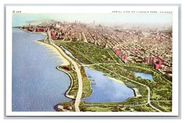 Lincoln Park Aerial View Chicago Illinois IL UNP WB Postcard S10 - £2.76 GBP