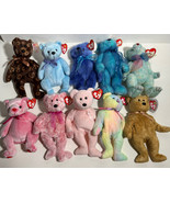 Ty Beanie Babies Lot of 10 Vintage Beanie Babies 90s 2000’s Cure Groovy ... - £23.04 GBP