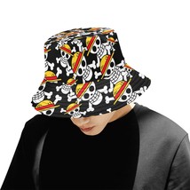 Straw Hat Pirates Anime Unisex Summer Single-Layer Bucket Hat - £19.66 GBP