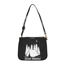 Personalized Shoulder Bag with Social Distance Tent Print, Small and Chic - £25.11 GBP