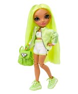 Rainbow High Jr High Series 2 Karma Nichols- 9&quot; NEON Green Posable Fashi... - $39.00