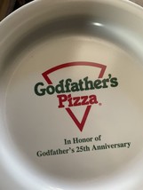 Godfather&#39;s Pizza Restaurant 25th anniversary, 1985 vintage 10” Plate USA Item - £21.42 GBP