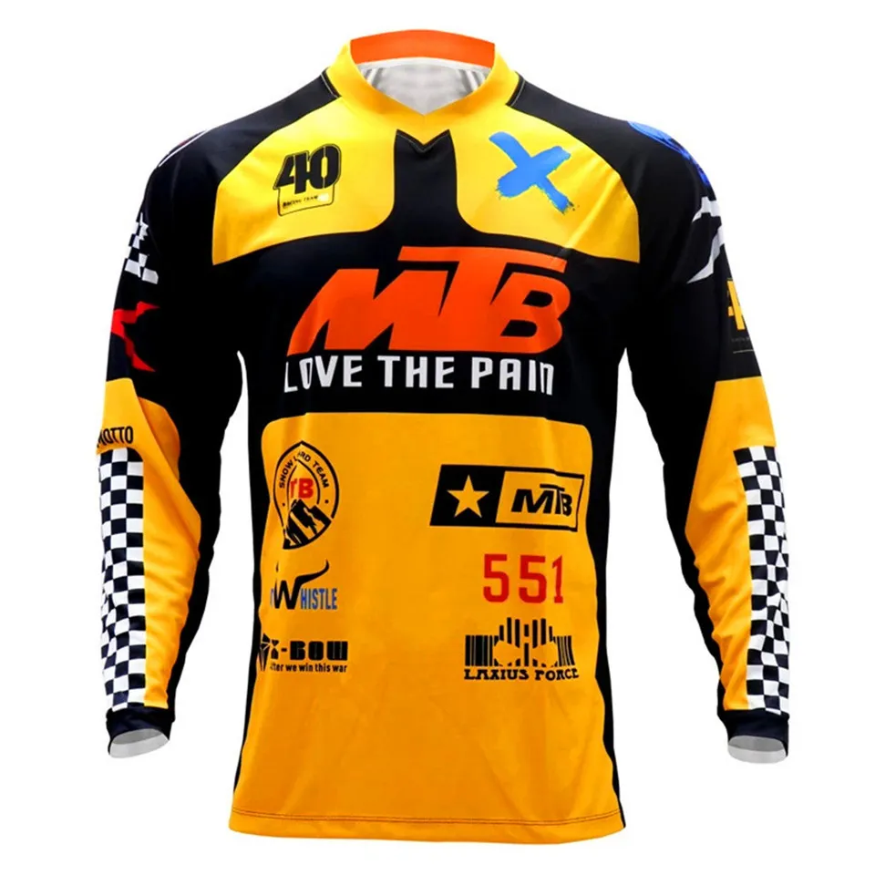 2023 Mtb Jersey Downhill Jersey Racing T-Shirt Bicycle Cycling Motocross Shirt M - £113.57 GBP