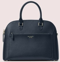 Kate Spade Louise Navy Leather MD Dome Satchel Crossbody PXRUB060 NWT $328 MSRP - £137.68 GBP