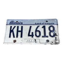 Illinois Land Of Lincoln Collectible License Plate Original Tag KH 4618 Vintage  - $14.01