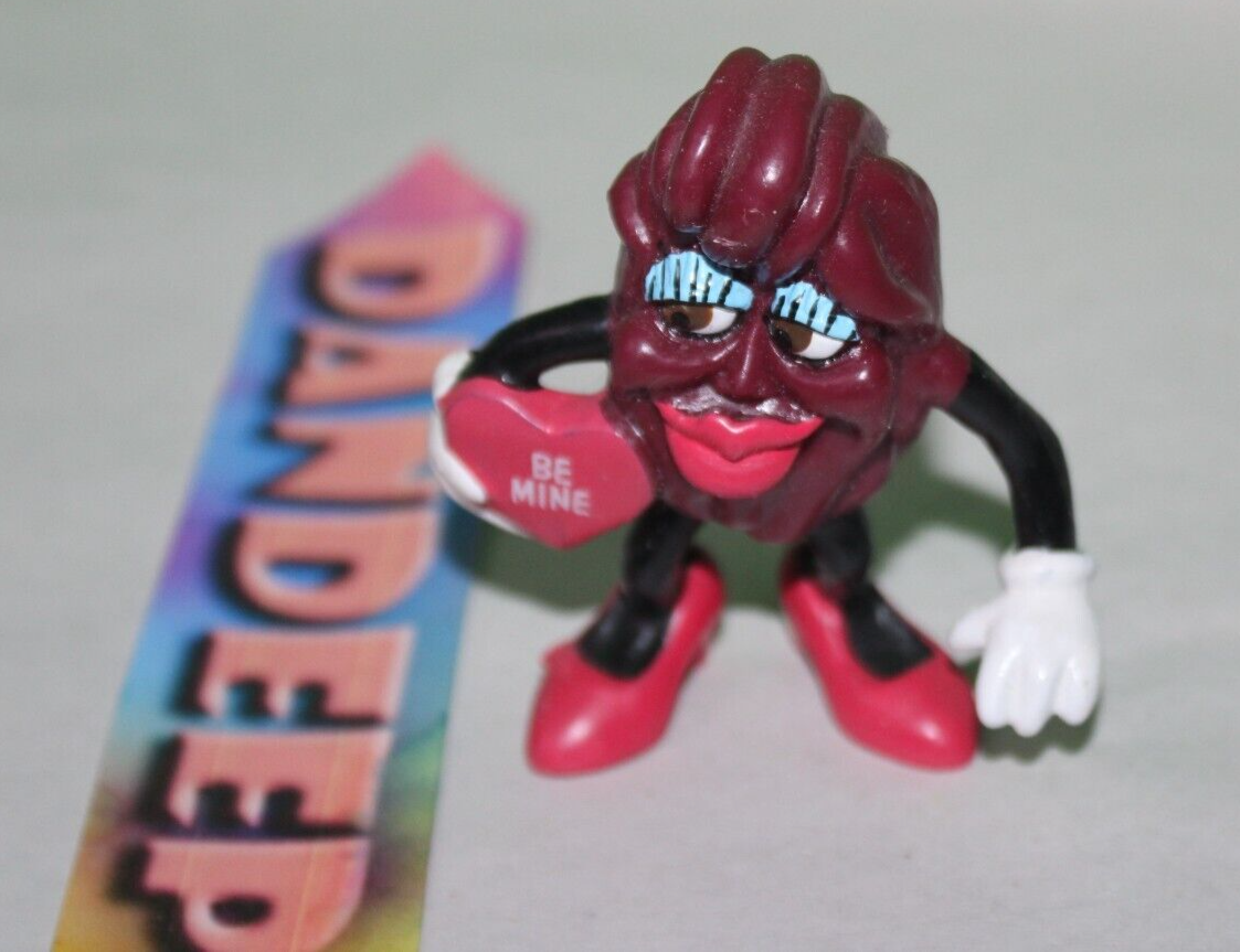 Primary image for Vintage California Raisin Be Mine Lady Figure Toy 1988 Applause Valentine