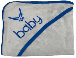 US Air Force Gray Fleece Baby Blanket: Cozy Comfort with Military Pride - £23.03 GBP