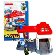 Year 2007 Geo Trax Rail & Road System GAS 'N GO STATION with Garage and Mechanic - $54.99