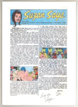 Suzan Says Marvel Comics Romance Advice Columnist SIGNED by Suzan Lane - $49.49