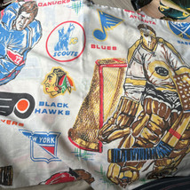 Vintage NHL Hockey Pillow Case 1975 1976  KC Scouts Atlanta Flames Oakla... - £27.35 GBP