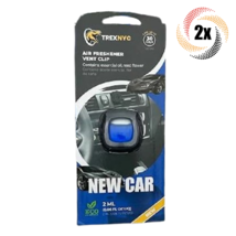 2x Packs TrexNYC New Car Scent Vent Clip Air Freshener | 2mL | Lasts 30 ... - £11.15 GBP