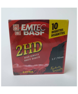 BASF EMTEC 2HD High Density 3.5&quot; 10 Diskettes - £15.51 GBP