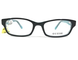 Guess GU9091 BLK Kids Eyeglasses Frames Black Blue Rectangular 47-16-130 - £43.94 GBP