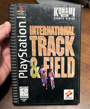 PS1 International Track &amp; Field (PlayStation 1)  w/ Longbox Case, Manual... - $25.00