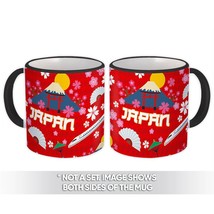 Oriental Style : Gift Mug Travel Asia Fuji Sakura Japanese Pattern Bulle... - £12.46 GBP